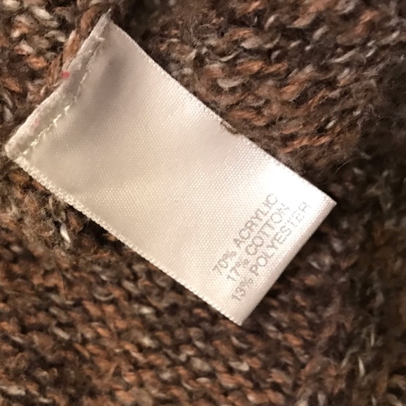 Avenue Cotton Blend Cable Net Open Sweater in brown - Picture 6 of 9